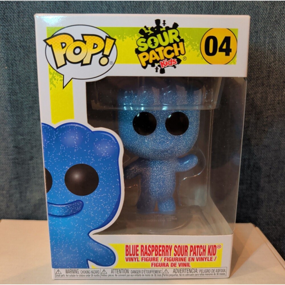 Funko Pop 04 Sour Patch Kids Blue Raspberry Glitter 2021 NIB 889698571100 - Picture 8 of 16